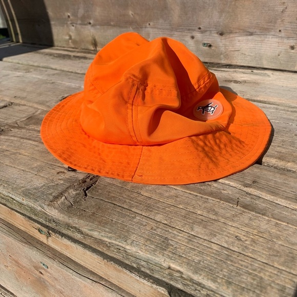 💛 Original Penguin Orange Bucket Hat - One Size Fits Most - Picture 3 of 6